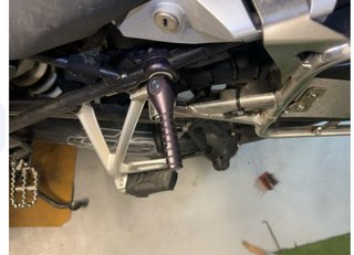Maneta elevación moto negra