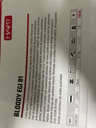 Caña Hart Bloody Egi 81.