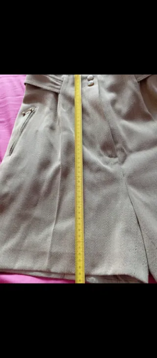 Pantalón corto tejido invierno mujer