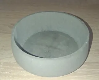 Recipiente blanco para vela