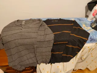 Lote de 2 jerséis grises