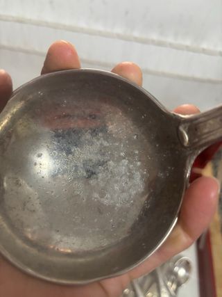 Cubiertos baño de plata