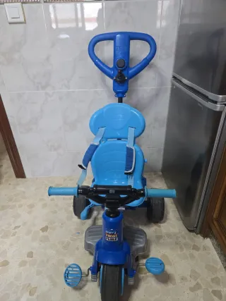 Triciclo para bebé azul con toldo