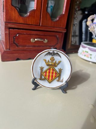 Plato decorativo escudo Valencia