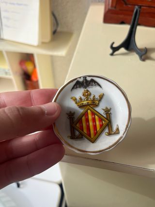 Plato decorativo escudo Valencia