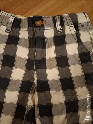 Pantaloncini a quadri bimbo Tommy Hilfiger