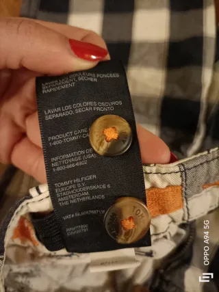 Pantaloncini a quadri bimbo Tommy Hilfiger