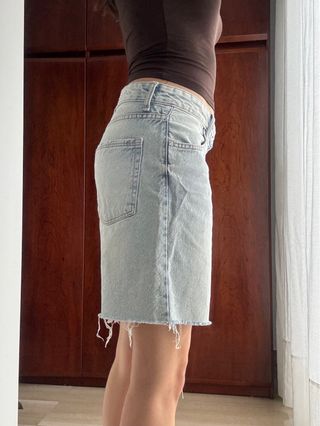 Short bermuda vaquero denim claro de Bershka