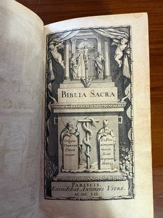 Biblia vulgata 8 tomos 1652 en latin