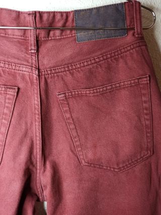 Pantalón Bershka ‘90s wide borgoña – usado