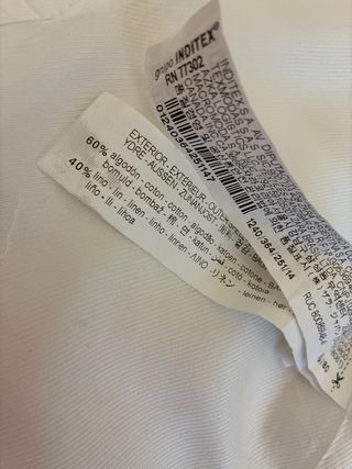 Chaqueta Zara blanca niña