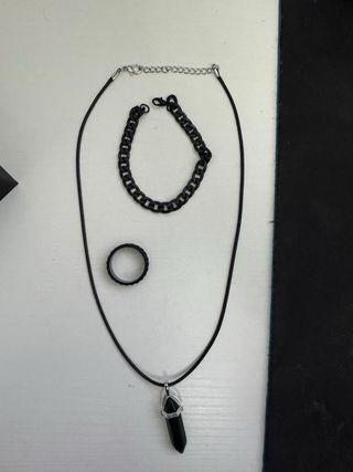 Conjunto de reloj y joyas para hombre