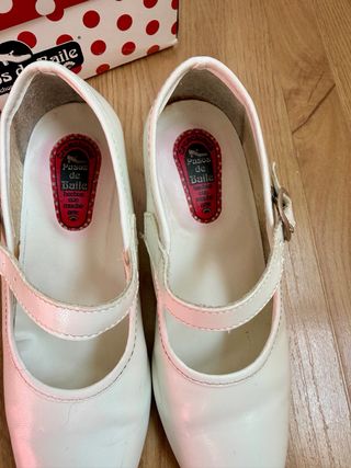 Zapatos Flamenca Niña Talla 33 Blancos