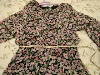 Vestito floreale manica lunga