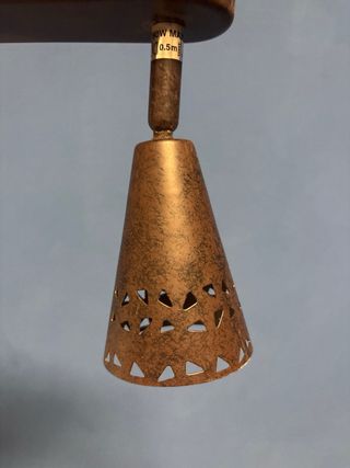 Lámpara de techo 3 focos metal