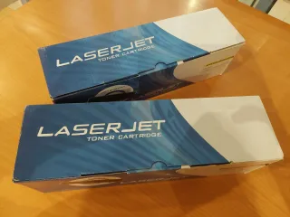 2 Cartuchos HP Laserjet amarillo y Negro