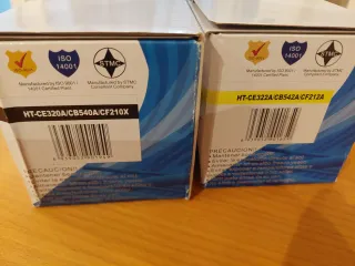 2 Cartuchos HP Laserjet amarillo y Negro