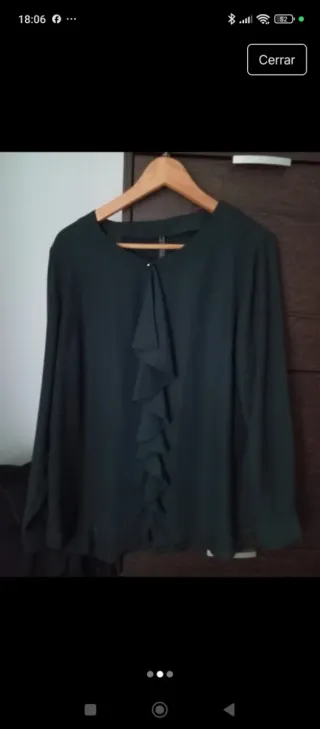 Blusa elegante verde