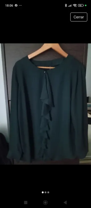 Blusa elegante verde