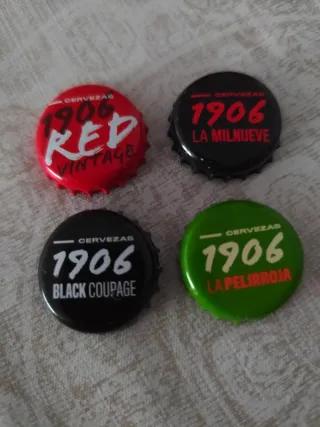 4 Chapas Cerveza 1906