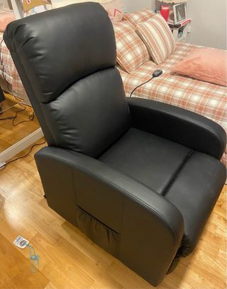 Sillón reclinable eléctrico piel sintética