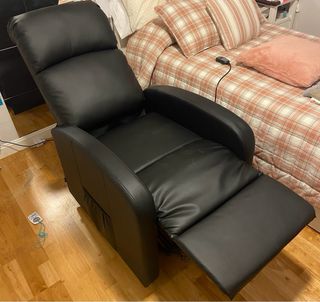 Sillón reclinable eléctrico piel sintética