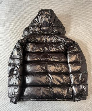 Piumino uomo nero lucido