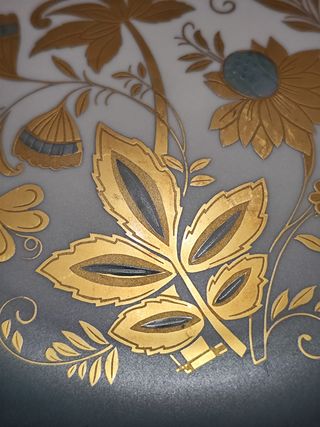 Piatto Longo oro zecchino dipinto