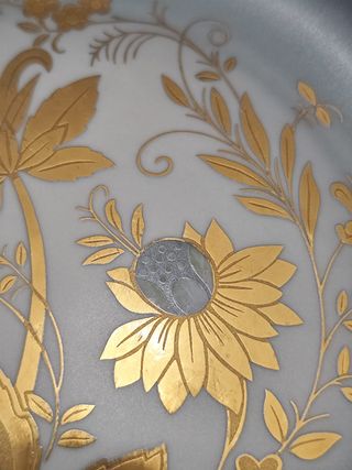 Piatto Longo oro zecchino dipinto