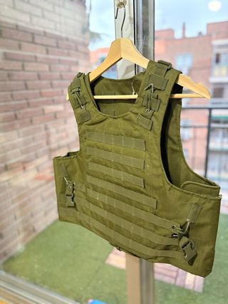 Chaleco táctico paintball/airsoft verde