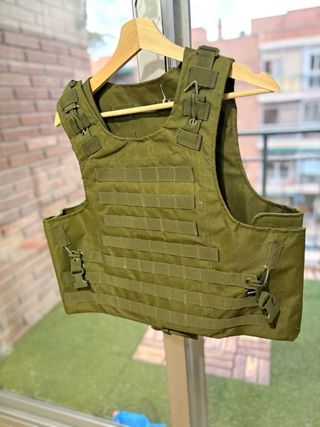 Chaleco táctico paintball/airsoft verde