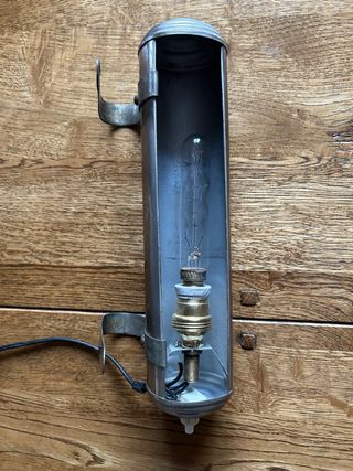 Lampada da libreria vintage in metallo