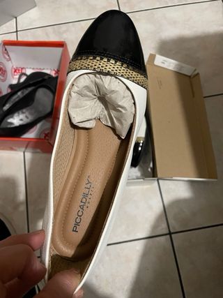 Scarpe donna eleganti bianche e nere