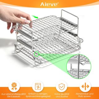 Rejilla para freidora de aire caliente