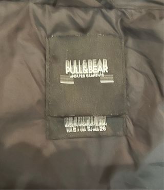 Chaleco crop negro talla S