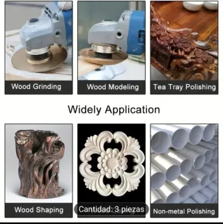 3 Discos Talla Madera 100mm/4pulgadas