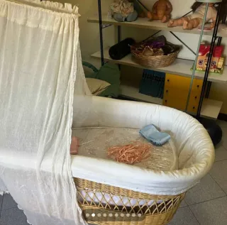 Culletta in vimini con imbottitura