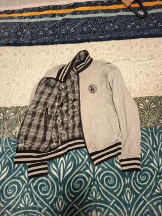 Chaqueta reversible M cuadros