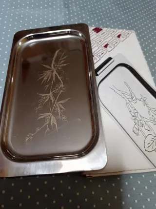 Vassoietto Motta firmato decoro floreale