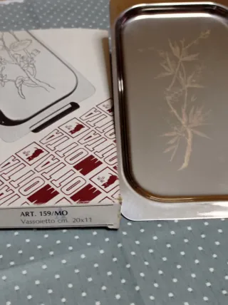 Vassoietto Motta firmato decoro floreale