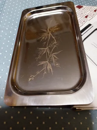 Vassoietto Motta firmato decoro floreale