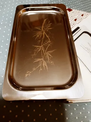 Vassoietto Motta firmato decoro floreale