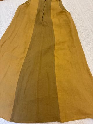 Vestido Zara niña amarillo y verde