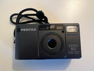 Pentax Espio 80 Zoom Cámara Analógica + funda ROWI