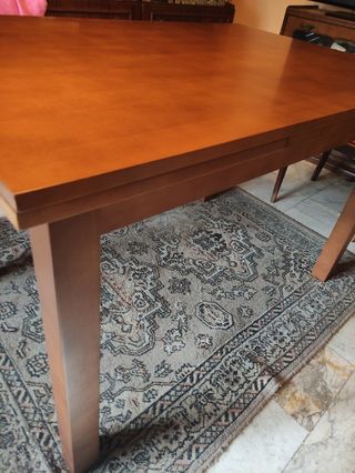 Mesa comedor extensible madera