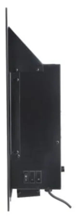 Chimenea Eléctrica de Pared Negra