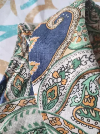 Blusa Mango Estampada Halter