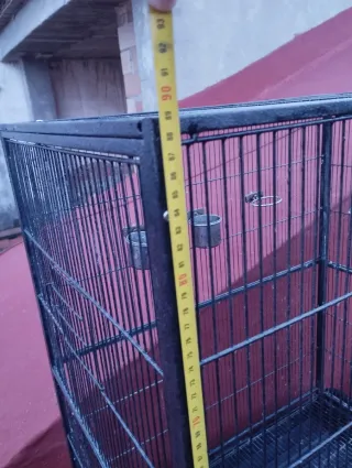 Jaula Voladera para Pájaros Negra