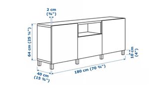 Mueble de salón blanco
