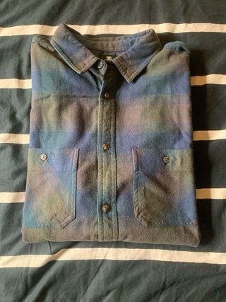 Camisa DC Shoes cuadros azul y verde